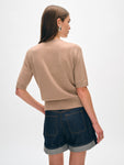 Cashmere Elbow Sleeve Tee