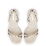 Annie Sandal In Ivory Leather