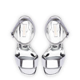 Dolly Sandal In Silver Specchio