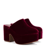 Miso Platform Clog In Wine Velvet