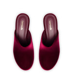 Miso Platform Clog In Wine Velvet