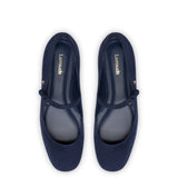 Blair Ballet Flat In Navy Suede