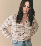 NEWBURY CARDIGAN -- BIRCH BARK SPACE DYE