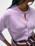 Merino Cashmere Crewneck Cardigan