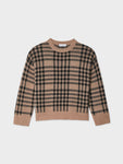 Cashmere Plaid Crewneck