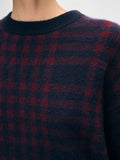 Cashmere Plaid Crewneck