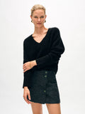 Brushed Cashmere Easy V Neck