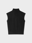 Cashmere Sleeveless Mockneck