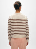 Cashmere Striped Crewneck