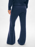 Merino Cashmere Bouclé Wide Leg Pant