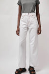 6397 Wide Jean in Chalk White