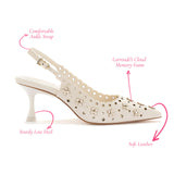 Jasmine Pump In Ivory Leather