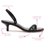 Mini Annie Sandal In Black Leather