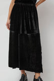 Baserange Olin Skirt in Black Velvet