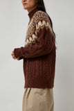 Batoner Nordic Mohair Turtleneck in Brown