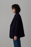 CLAUDIA JACKET | MIDNIGHT MELTON WOOL