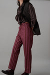 HANSON PANT | MAUVE COTTON STRIPE