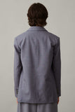 CLAUDIA JACKET | CHARCOAL TROPICAL WOOL