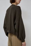 CORDERA Cotton Cashmere Cardigan in Dark Moss