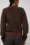 Deiji Studios Looped Cardigan in Brown Multi