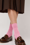 Exquisite J Short Cotton Viscose Socks in Pink