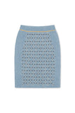 NONAME GEO JACQUARD PENCIL SKIRT