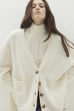 LAUREN BUTTON-UP CASHMERE CARDIGAN