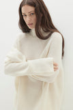 KORA CASHMERE MOCK NECK SWEATER