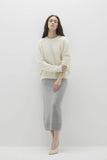 AGNES BRUSHED CASHMERE CREWNECK SWEATER