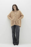 MARGARET BRUSHED CASHMERE CARDIGAN