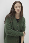 MARGARET BRUSHED CASHMERE CARDIGAN