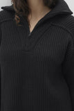 SUMIE CASHMERE QUARTER-ZIP PULLOVER