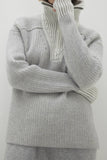 SUMIE CASHMERE QUARTER-ZIP PULLOVER