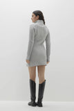 TYRA ZIP-UP CASHMERE SWEATER DRESS