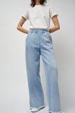 Façon Jacmin Polly Elastic Waist Jean in Light Blue