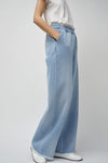 Façon Jacmin Polly Elastic Waist Jean in Light Blue