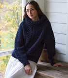 GILLIAN SWEATER -- NAVY