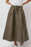 Girls of Dust Meadow Skirt in Dark Olive