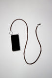 Ina Seifart Handykette Iphone Necklace in Brown with White Thread