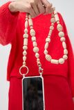 Ina Seifart Perlen Mix Handykette Iphone Necklace in Natural