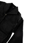 CARGO DENIM JACKET - WASHED BLACK