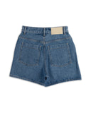 JS RELAXED DENIM SHORT - MID WASH