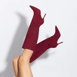 Kate Boot In Lipstick Red Suede