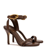 Verona Sandal In Burnt Umber Leather