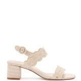 Florence Broderie Sandal In Natural Raffia