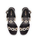 Milan Sandal In Black Leather