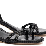 Mini Annie Sandal In Black Leather