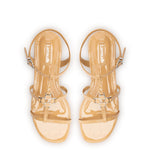 Hana Flat In Tan Patent Leather