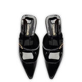 Ines Mule In Black Patent Leather