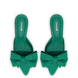 Mini Elle Pump In Emerald Fabric